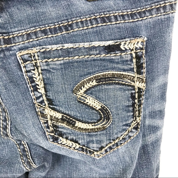 Silver Jeans Aiko Mid Boot Super Stretch Denim Jeans Women's Size W27 L31 - Picture 7 of 13